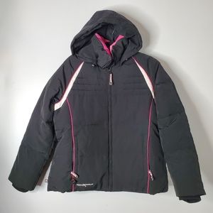 ZeroXposur Down Feathers Jacket Removable Hood Size Large